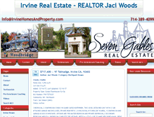 Tablet Screenshot of irvinehomesandproperty.com